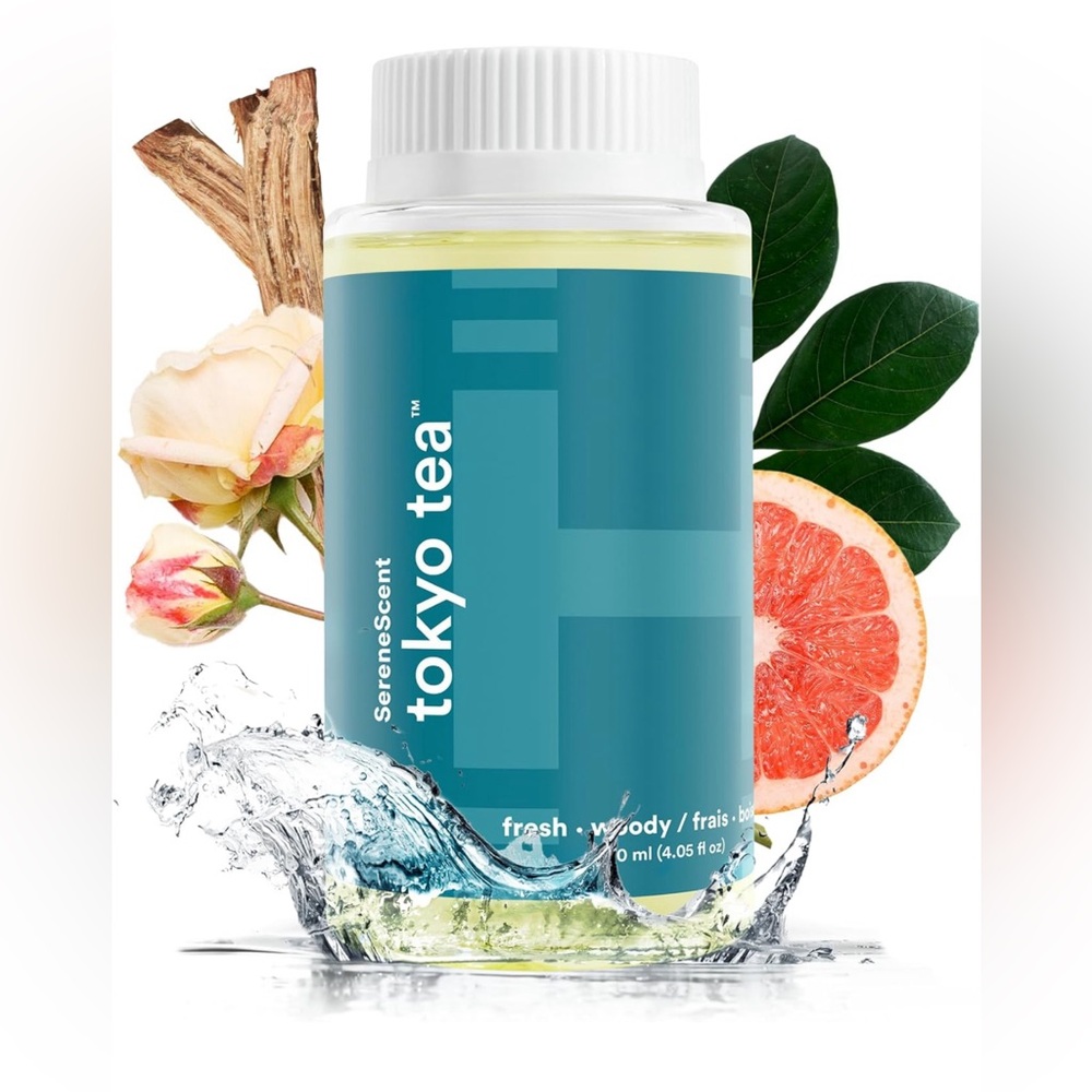Homedics SereneScent Tokyo Tea, Fresh & Woody Home Waterless Diffuser Fragrance